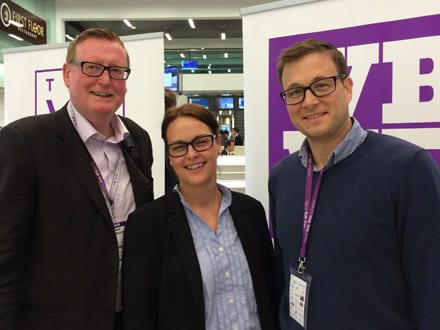 John with Susann and Christian from AMKA @ the World Bulk Wine Exhibition, Amsterdam