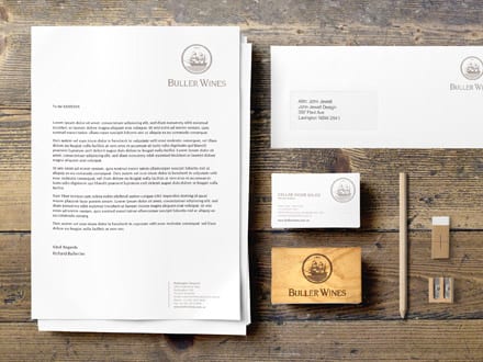 Buller Wines Stationery