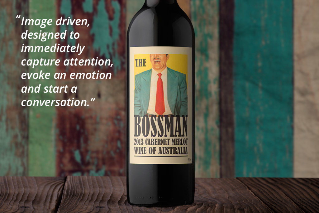 Off-the-Shelf Wine Label Design - The Bossman