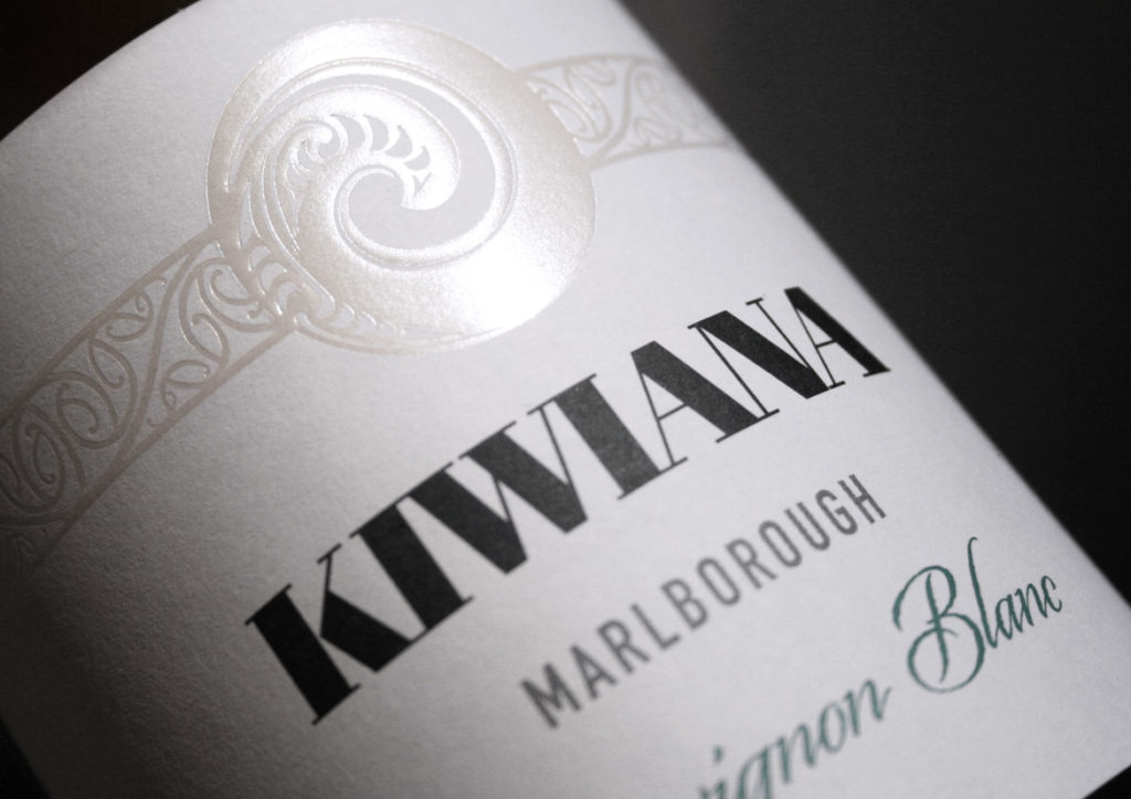 Kiwiana Wine Label Design