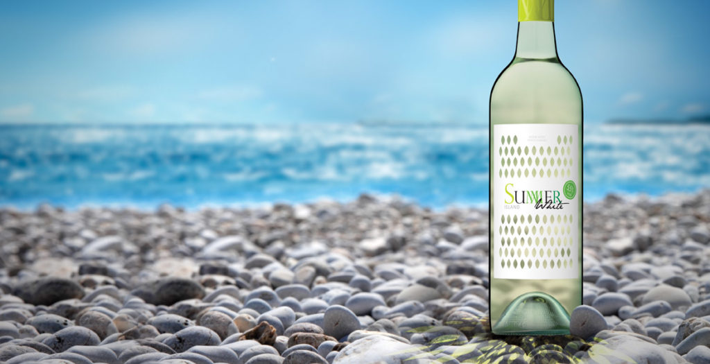 Summer White Wine Label Design