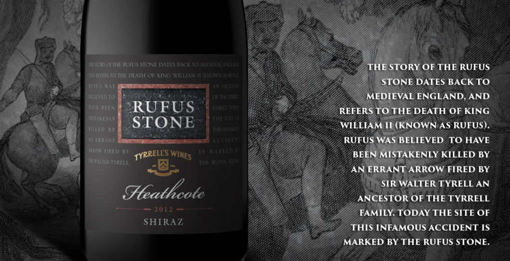 Tyrrell's Rufus Stone Wine Label Design